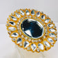 Umrao Jaan Inspired Gold Mirror Adjustable Ring