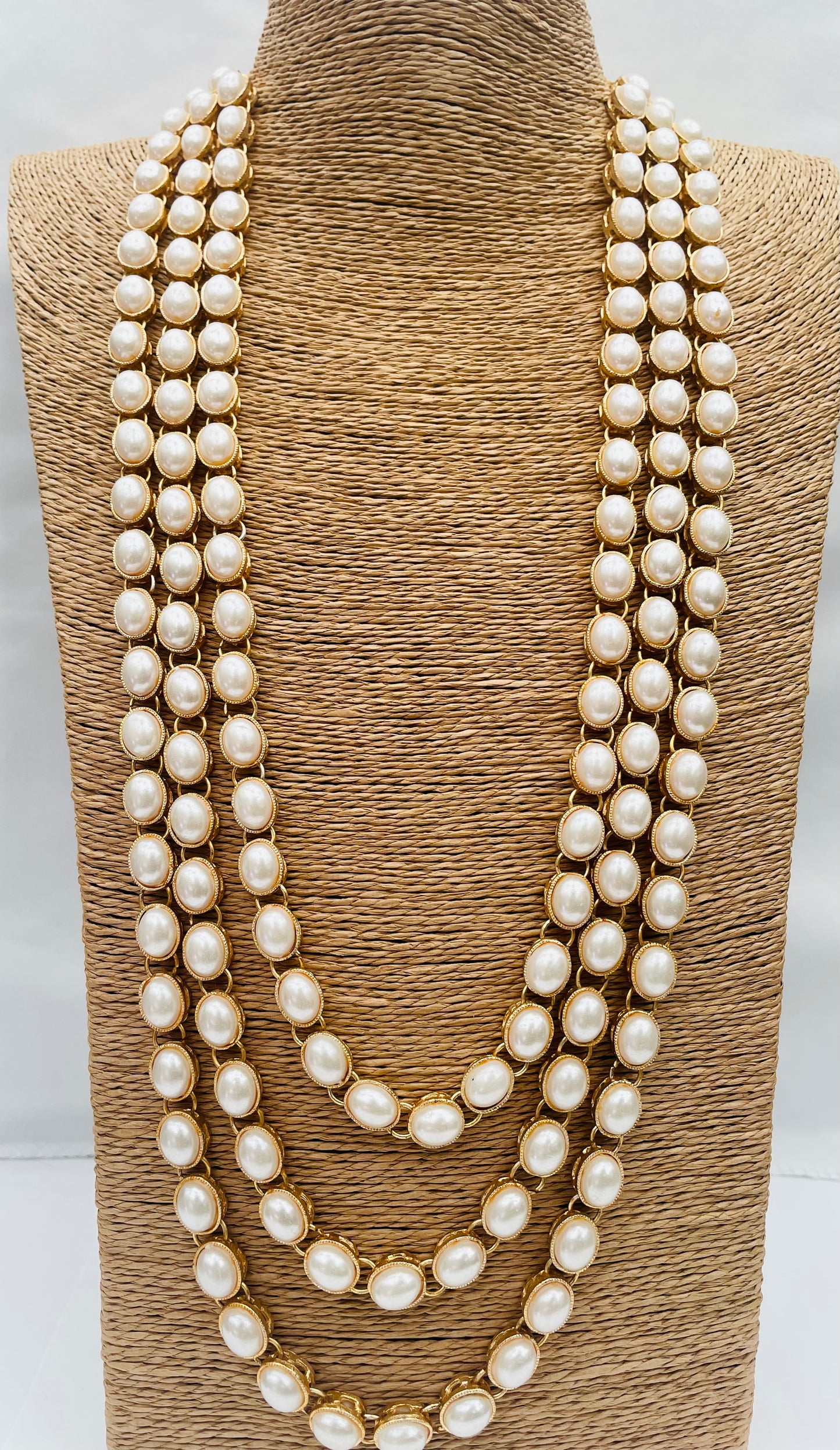 Pearls Multi Layered Long Mala