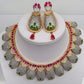 Ruby And Emerald Cubic Zircon Choker Set