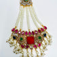 Pearl and Multicoloured stones Jhoomer
