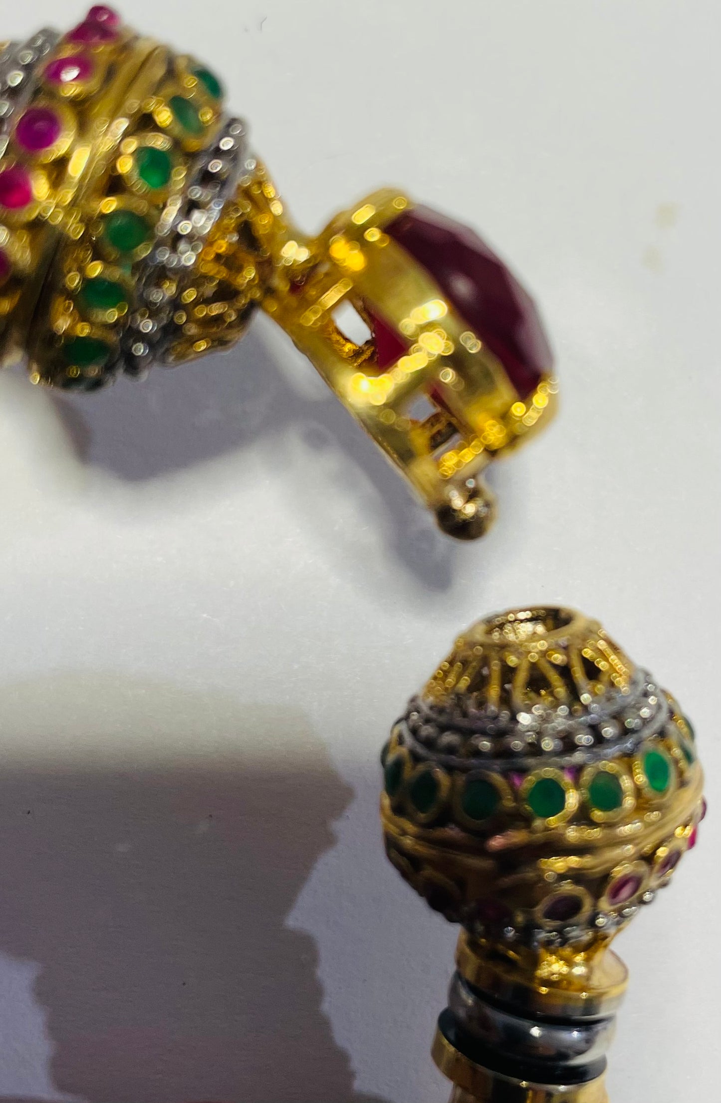 Ruby and Emerald Jadau Bangle