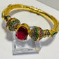 Ruby and Emerald Jadau Bangle