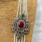 Pearl Multi Layered Long Mala Necklace