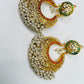 Traditional Hydrabadi Jhumkas With Pearls