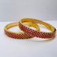 Bangles Cubic Zirconia With Ruby Red Stones