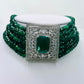 Handcrafted Green Beaded Choker