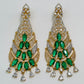 Teardrop White Gold And Rhodium Plated Earrings
