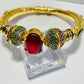 Ruby and Emerald Jadau Bangle